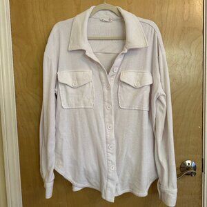 Terry swim cover up shirt